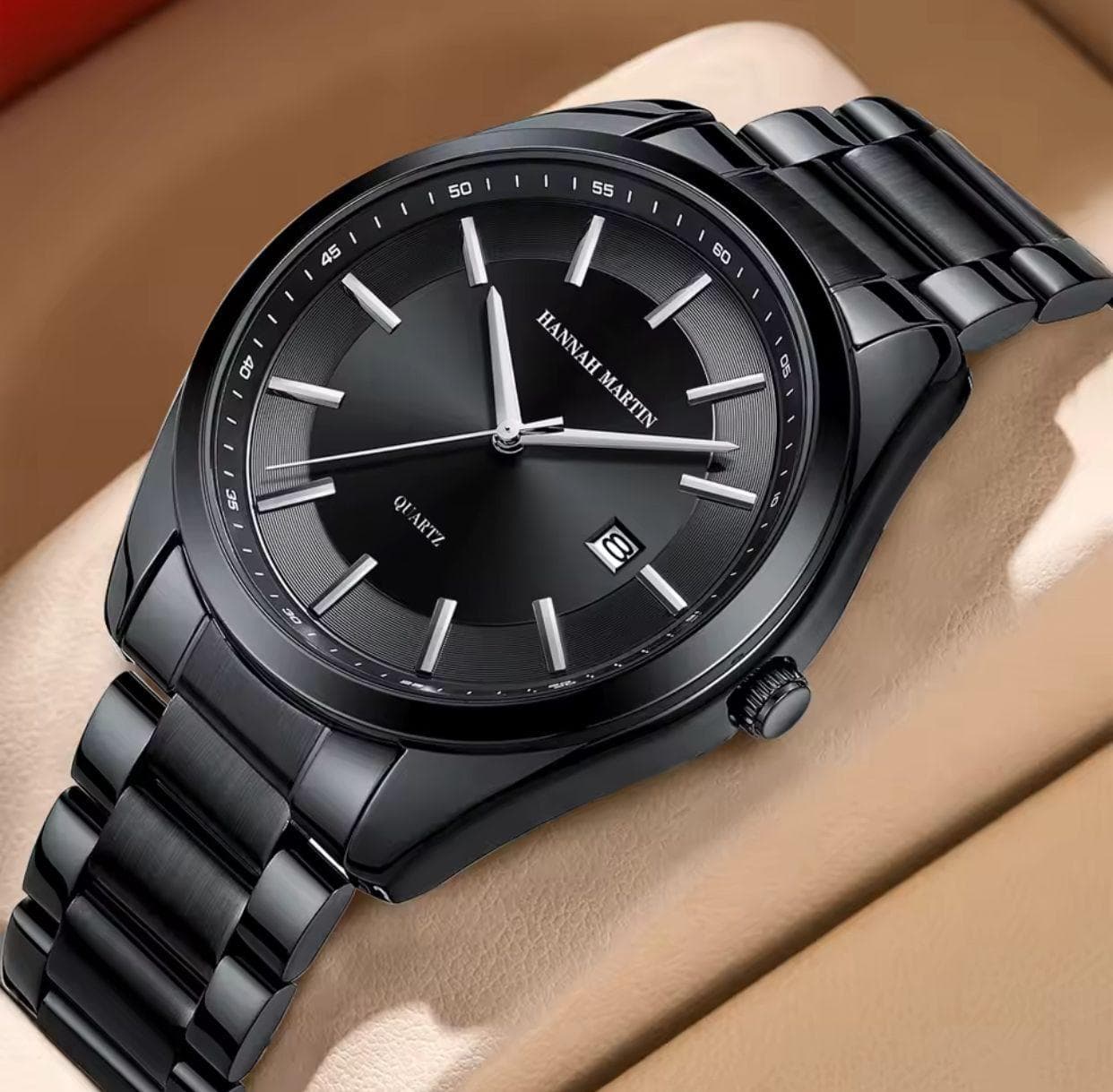 HANNAH MARTIN 1381 Stainless Steel WaterProof Gents Watch