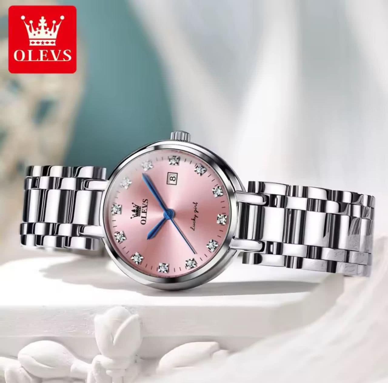 OLEVS Stainless Steel Stylish Ladies Watch