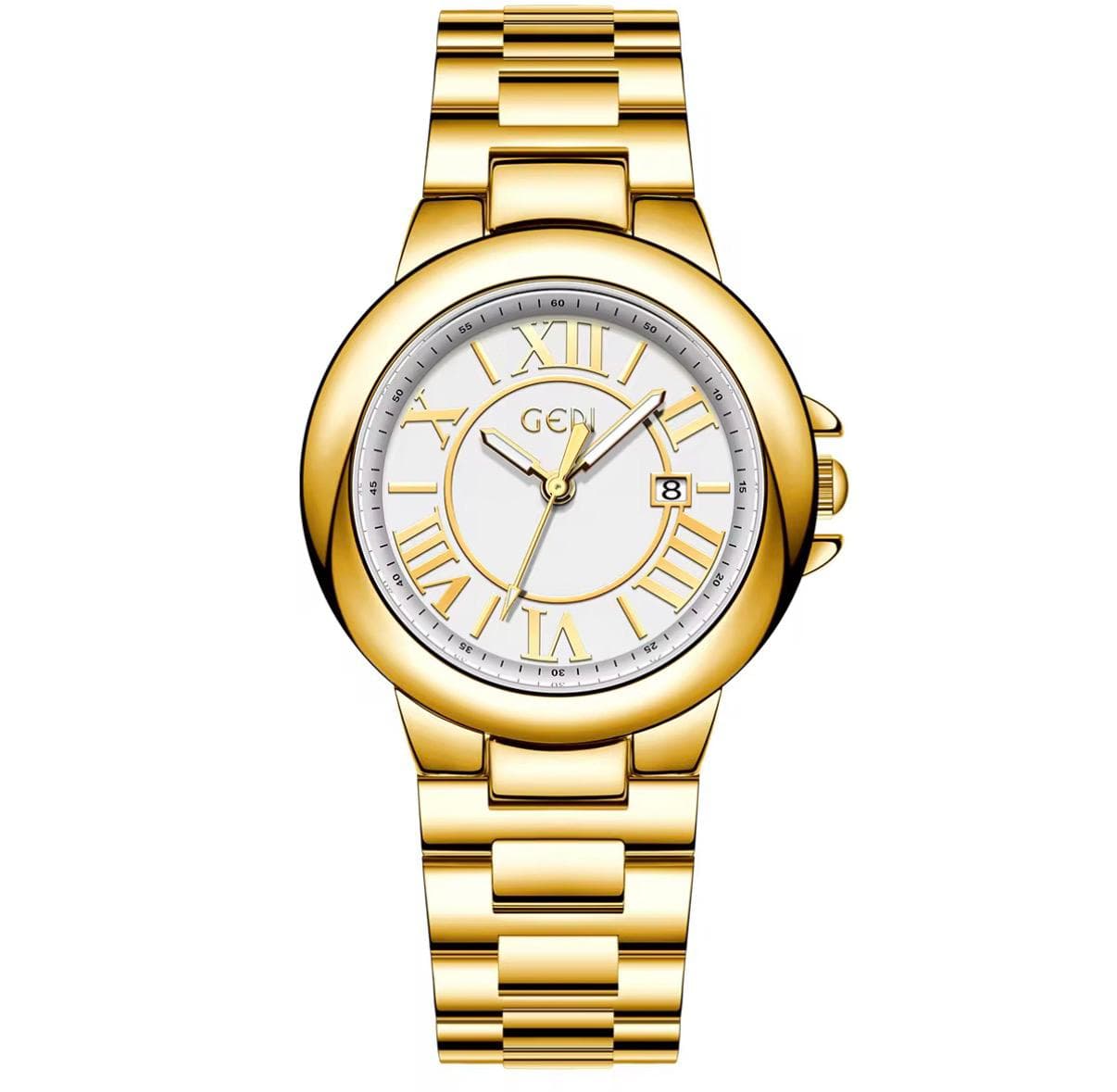GEDI Ladies Watch Plated Steel Water Resistant Ladies Watch